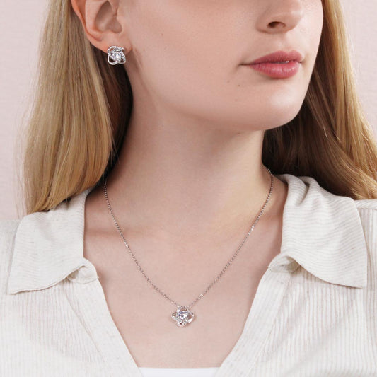 Love Knot Earring & Necklace Set - My Soulmate