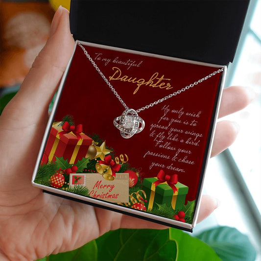 Beautiful Daughter Christmas - Love Knot Necklace 😍