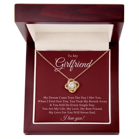 Girlfriend Dream Come True - Love Knot Necklace