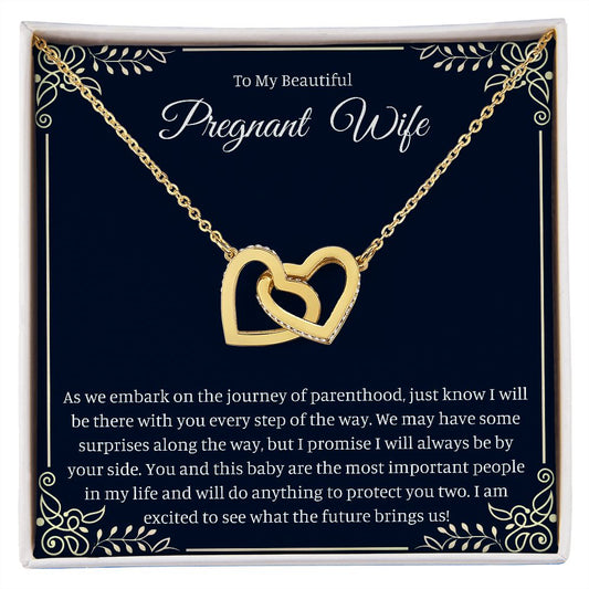 Beautiful Pregnant Wife - Interlocking Hearts Necklace ❤️😍