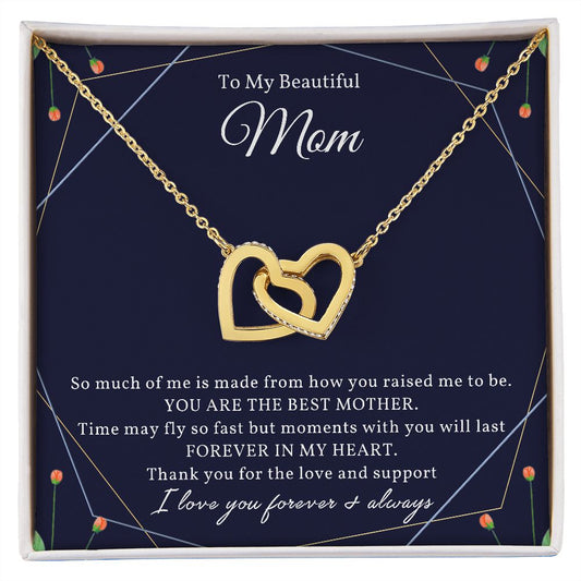 Beautiful Mom - Interlocking Hearts Necklace 💕