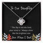 To Our Daughter - The Sky Is Not the Limit Love Knot Necklace🥰❤