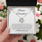 Bonus Daughter Our Hearts Make Us Family Forever - Love Knot Necklace 🥰