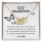 To My Most Amazing Daughter I'm Right There In Your Heart - Interlocking Hearts❤
