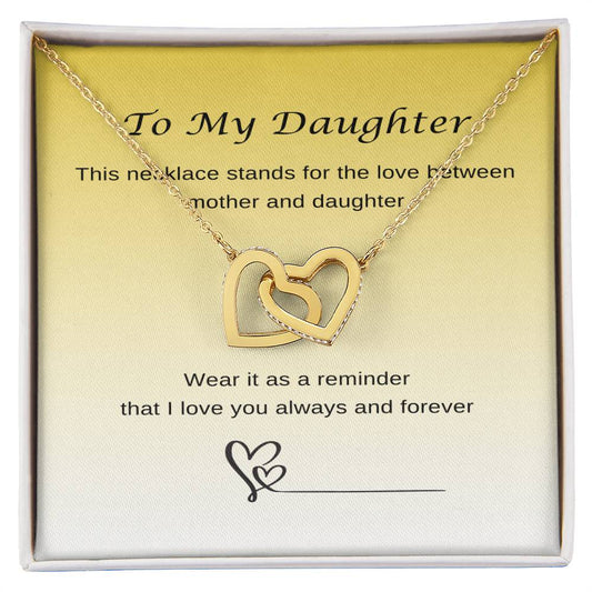 Love Between Mother & Daughter - Interlocking Heart Necklace ❤❤