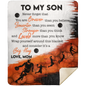 Son Basketball Blanket MSHM Premium Mink Sherpa Blanket 50X60