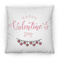 Happy Valentines Day - Large Square Pillow