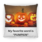 "PUMPKIN" - Small Square Pillow