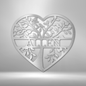 Loving Family Tree Monogram - Steel Sign