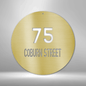 Circle Address - Steel Sign