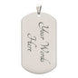 My Grandson - Braver Than You Believe -White Dog Tag