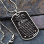 An Incredible Blessing—Son Dog Tag Necklace