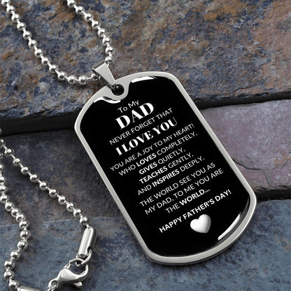 Dad HFD - Dog Tag Necklace