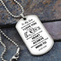 Believe Deep In Your Heart - Son Dog Tag Necklace