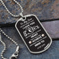 Believe Deep in Your Heart—Son Dog Tag Necklace