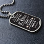 Believe Deep in Your Heart—Son Dog Tag Necklace