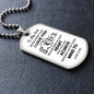 Believe Deep In Your Heart - Son Dog Tag Necklace