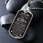 An Incredible Blessing—Son Dog Tag Necklace