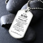 You Are My World–Dad Dog Tag Necklace