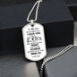 Believe Deep In Your Heart - Son Dog Tag Necklace