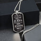Believe Deep in Your Heart—Son Dog Tag Necklace