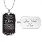 An Incredible Blessing—Son Dog Tag Necklace