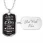 Believe Deep in Your Heart—Son Dog Tag Necklace