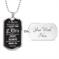Believe Deep In Your Heart - Son Dog Tag Necklace