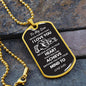 Believe Deep In Your Heart - Son Dog Tag Necklace
