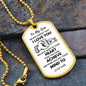 Believe Deep In Your Heart - Son Dog Tag Necklace