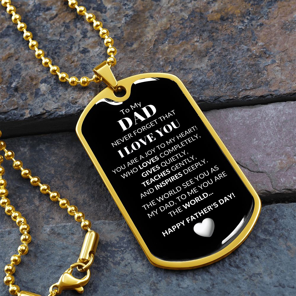 Dad HFD - Dog Tag Necklace