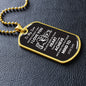 Believe Deep In Your Heart - Son Dog Tag Necklace