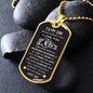 An Incredible Blessing—Son Dog Tag Necklace