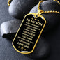 Always Remember - Son Dog Tag Necklace⭐⭐⭐