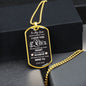 Believe Deep in Your Heart—Son Dog Tag Necklace