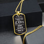 Believe Deep In Your Heart - Son Dog Tag Necklace