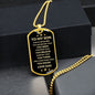 Always Remember - Son Dog Tag Necklace⭐⭐⭐