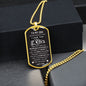 An Incredible Blessing—Son Dog Tag Necklace