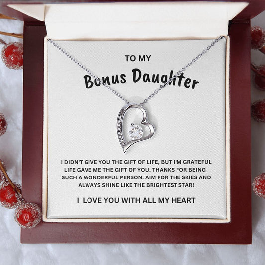 Bonus Daughter - Shine Like The Brightest Star Forever Love Necklace