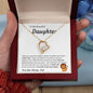 To My Beautiful Daughter - Forever Love Necklace 💕🎁
