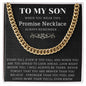 Son Promise Necklace - Cuban Link Chain
