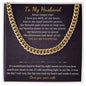 Husband Love You With All My Heart - Cuban Link Chain