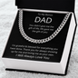 To My Bonus Dad - Cuban Link Chain