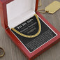 Son Promise Necklace - Cuban Link Chain
