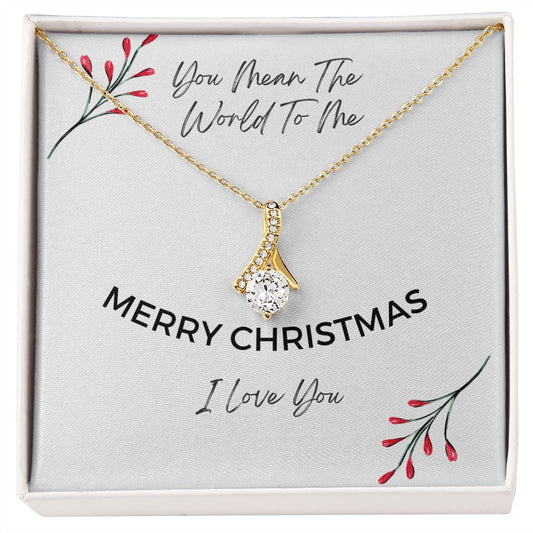 You Mean The World To Me - Alluring Beauty Christmas Necklace