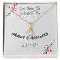 You Mean The World To Me - Alluring Beauty Christmas Necklace