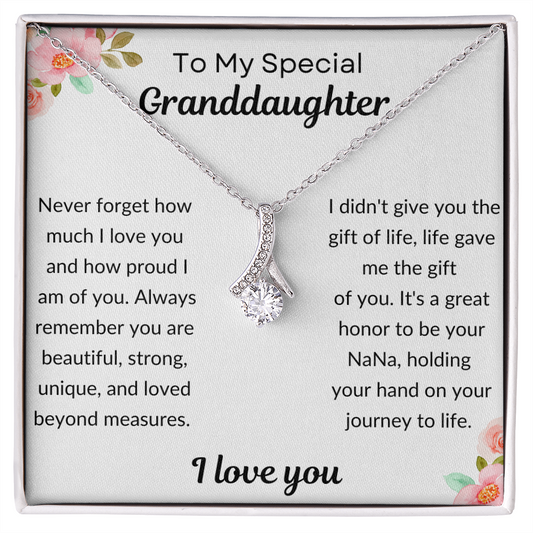 My Special Granddaughter - Alluring Beauty Necklace