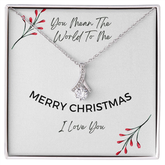 You Mean The World To Me - Alluring Beauty Christmas Necklace
