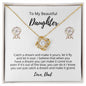 Catch A Dream Beautiful Daughter - Love Knot Necklace