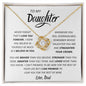 Daughter Believe In Yourself - Love Knot Necklace😍